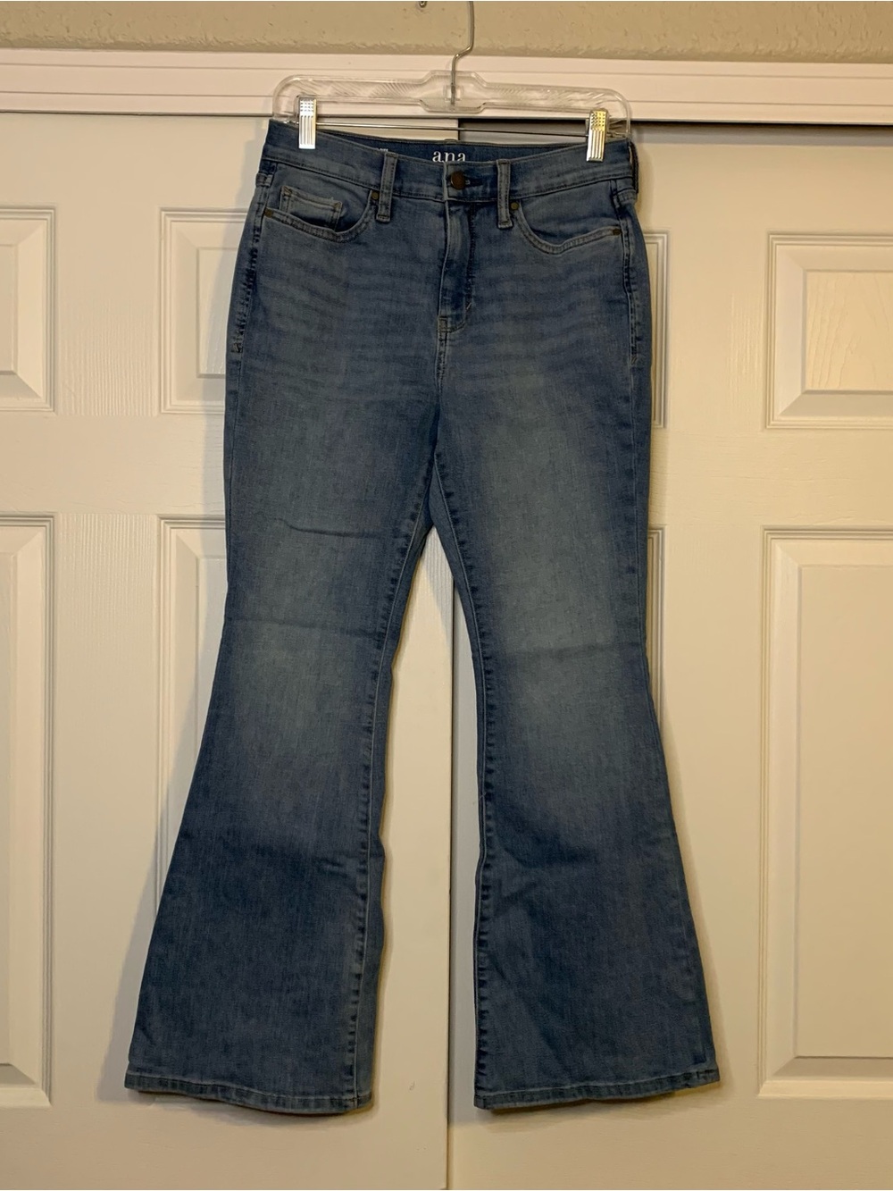 a.n.a Light Wash High Rise Flare Jeans